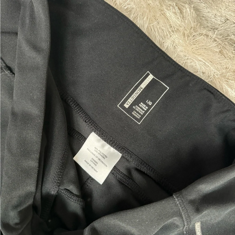 Mondetta moto Black leggings size Large - Picture 3 of 5